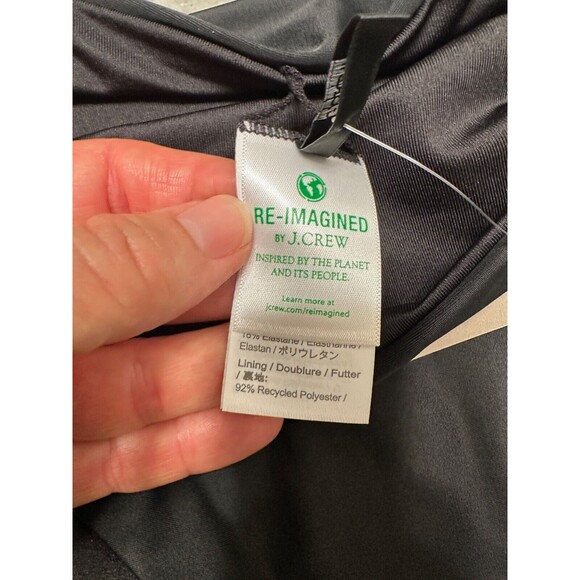 J CREW Bikini Bottom Womens Plus Size 2X Black High Rise Beach Pool Resort - Picture 3 of 6